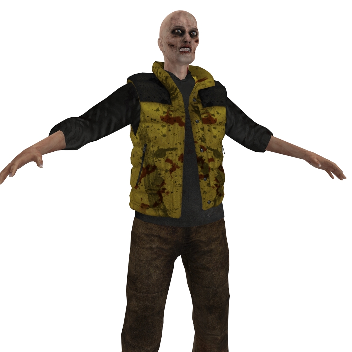 rigged zombie 3d max