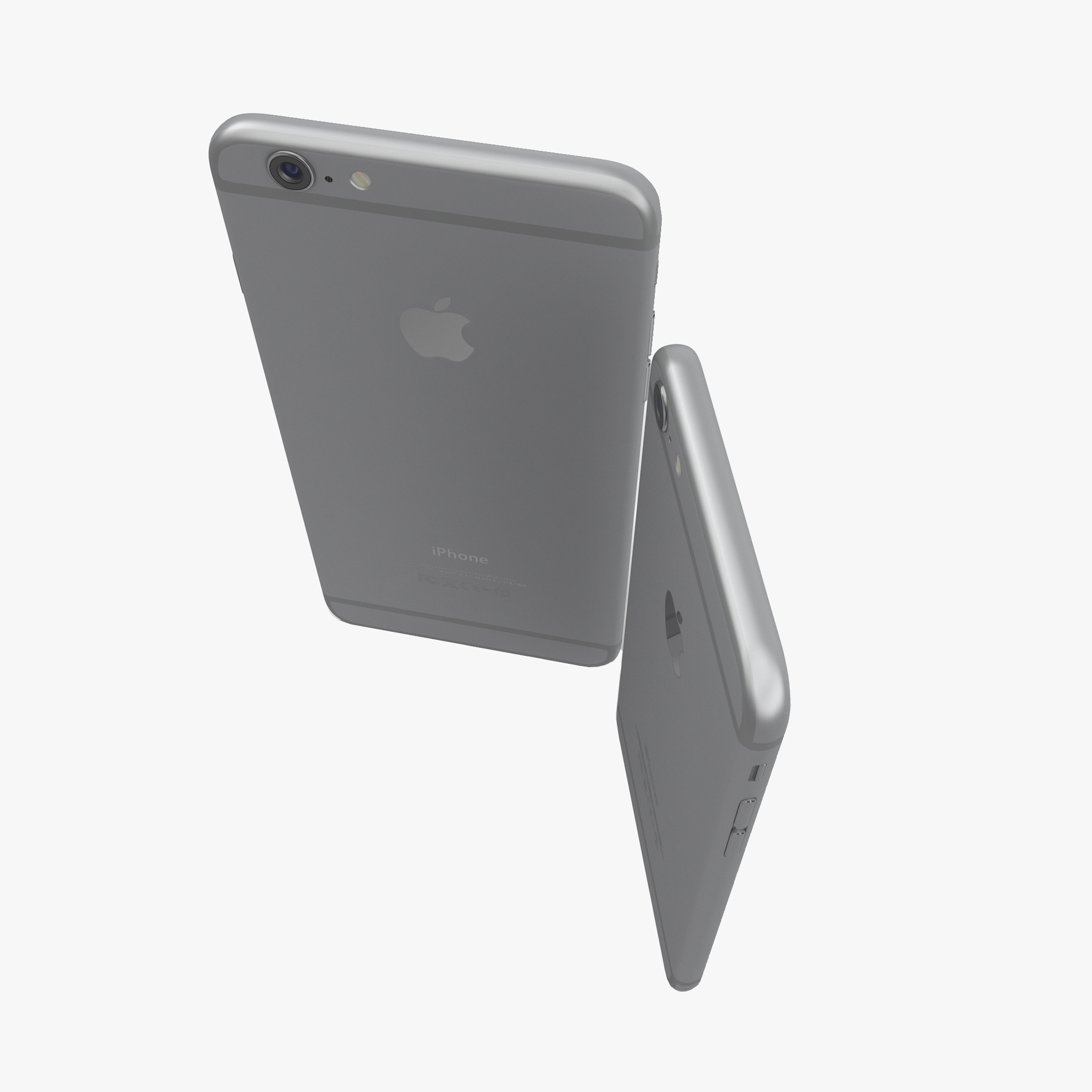 apple iphone 6   iphone 6 plus space grey3d模型