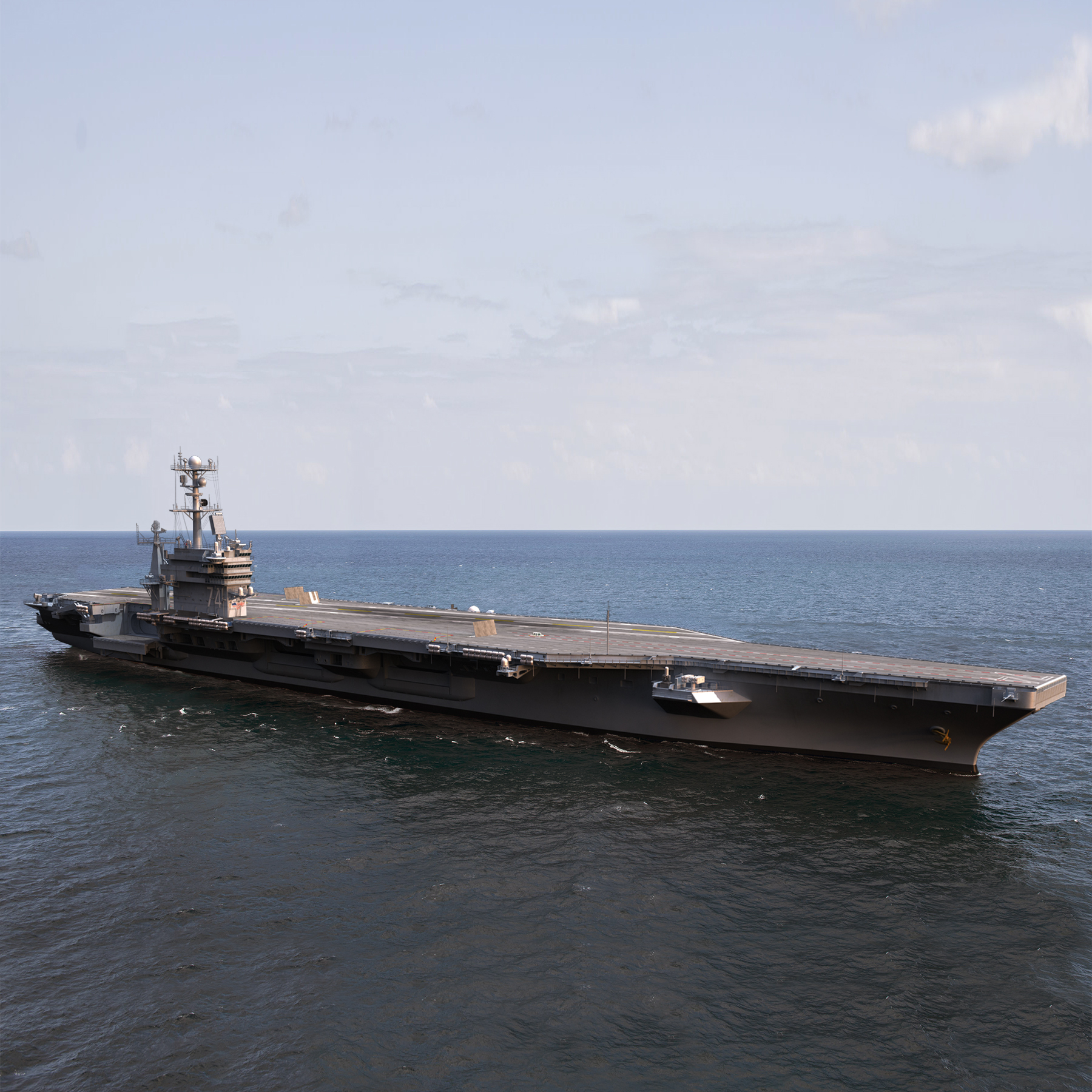 cvn 74 c aircraft carrier 3d obj