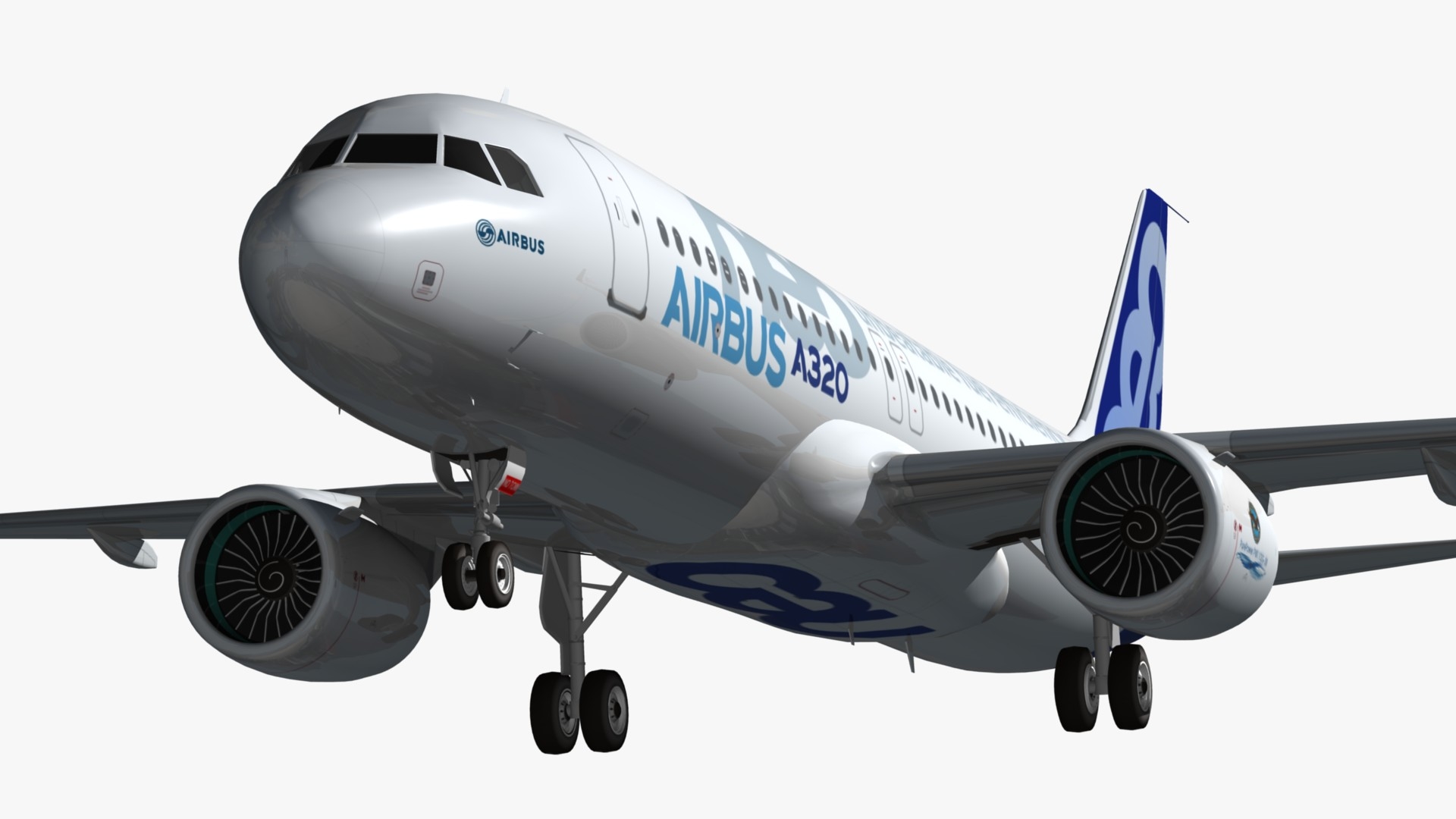 airbus a320 neo air 3d model