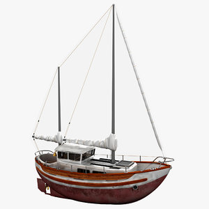c4d sailboat fisher 30 2