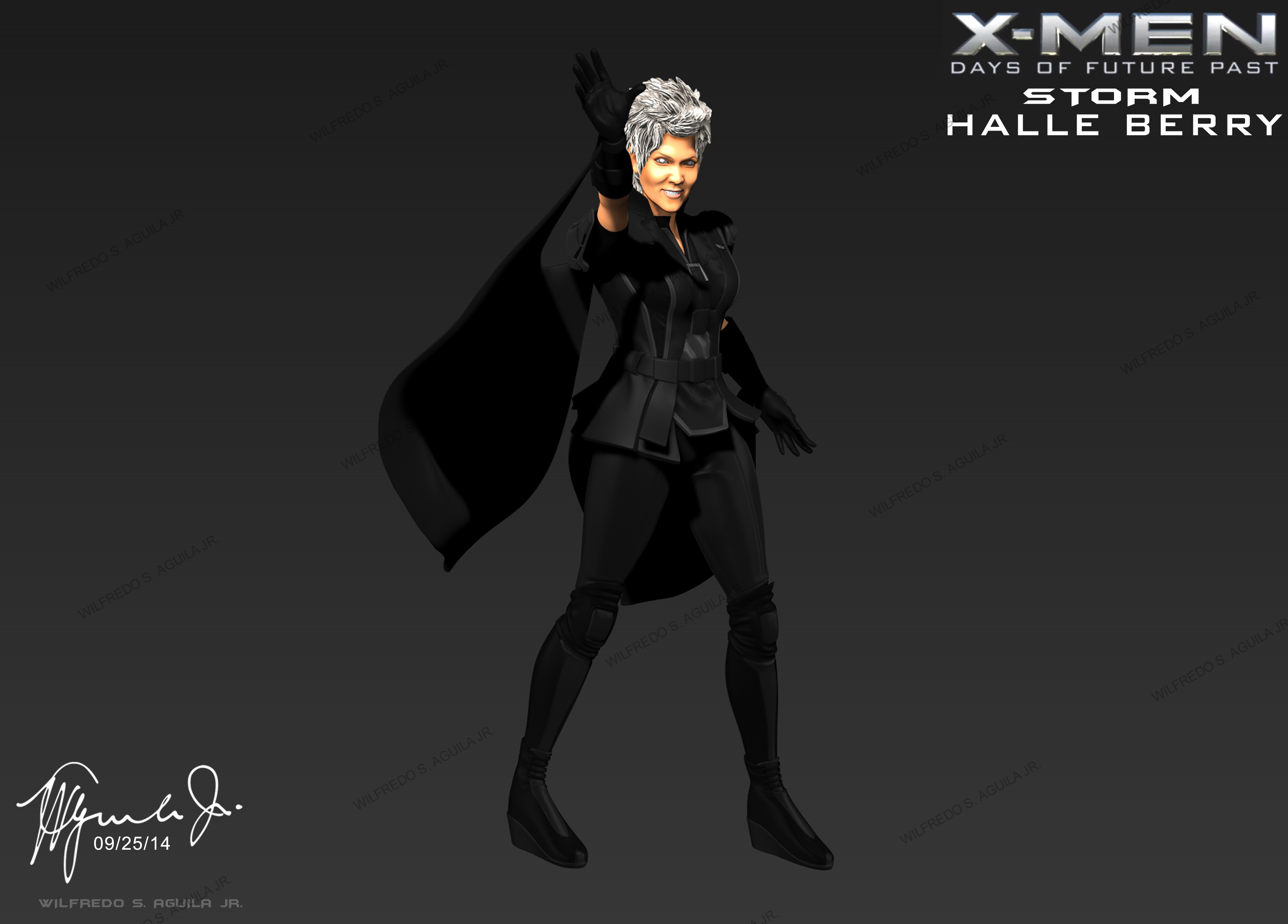 Halle Berry Storm Xmen 3d Model