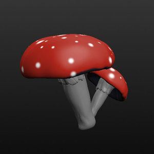3d mushroom