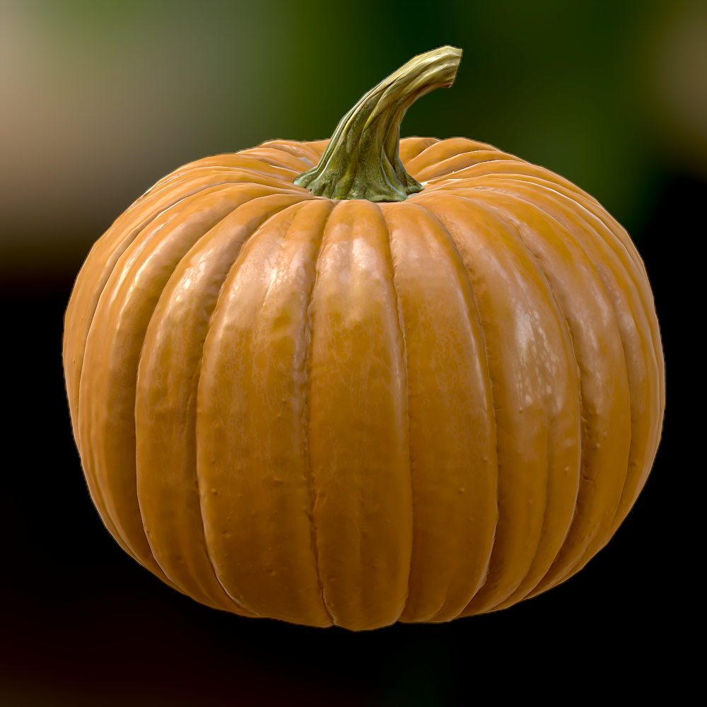 3d realistic pumpkin model