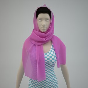 3d model scarf -