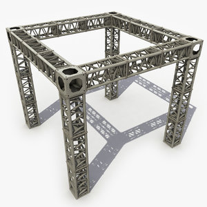 modeled truss 3d model