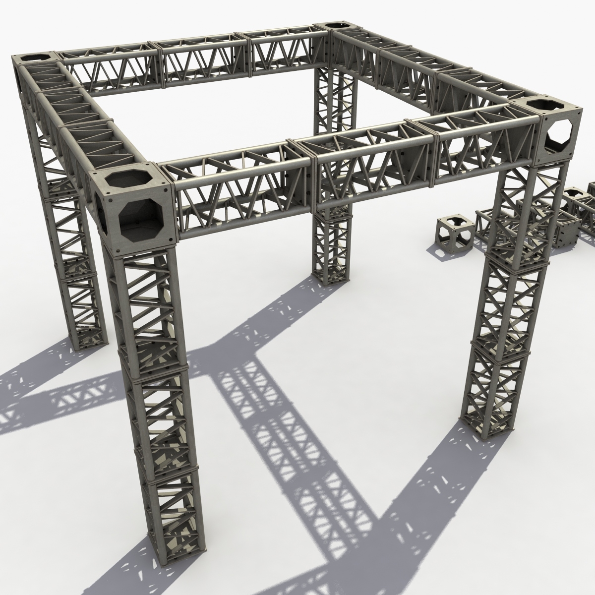 modeled truss 3d model