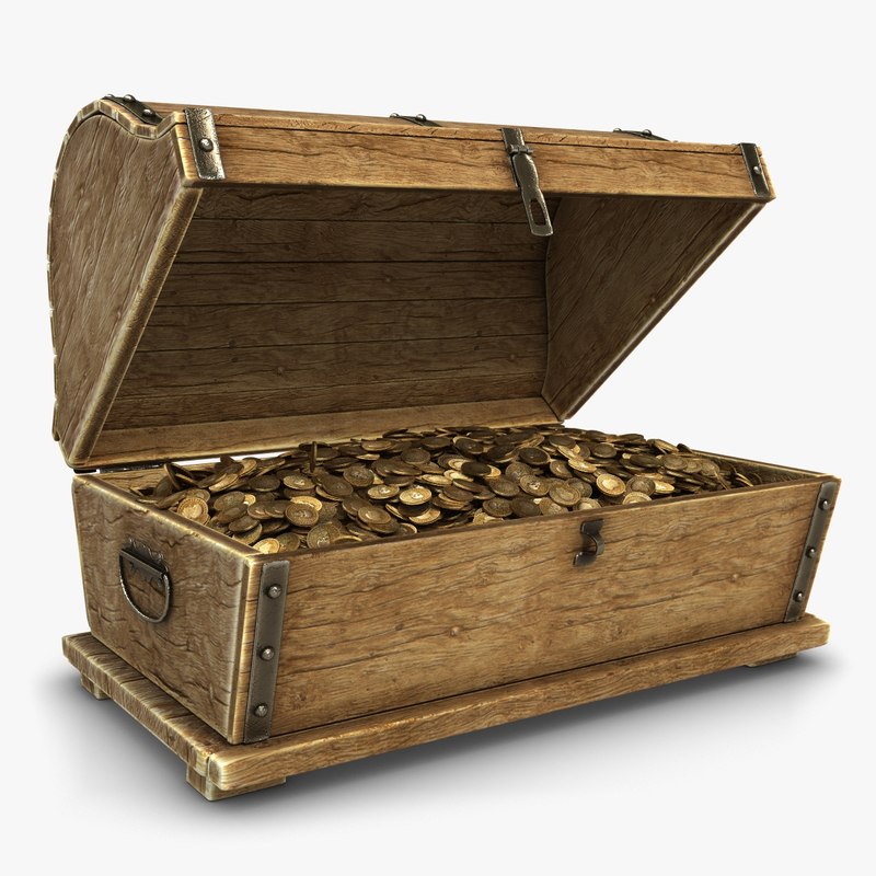 gold toy chest