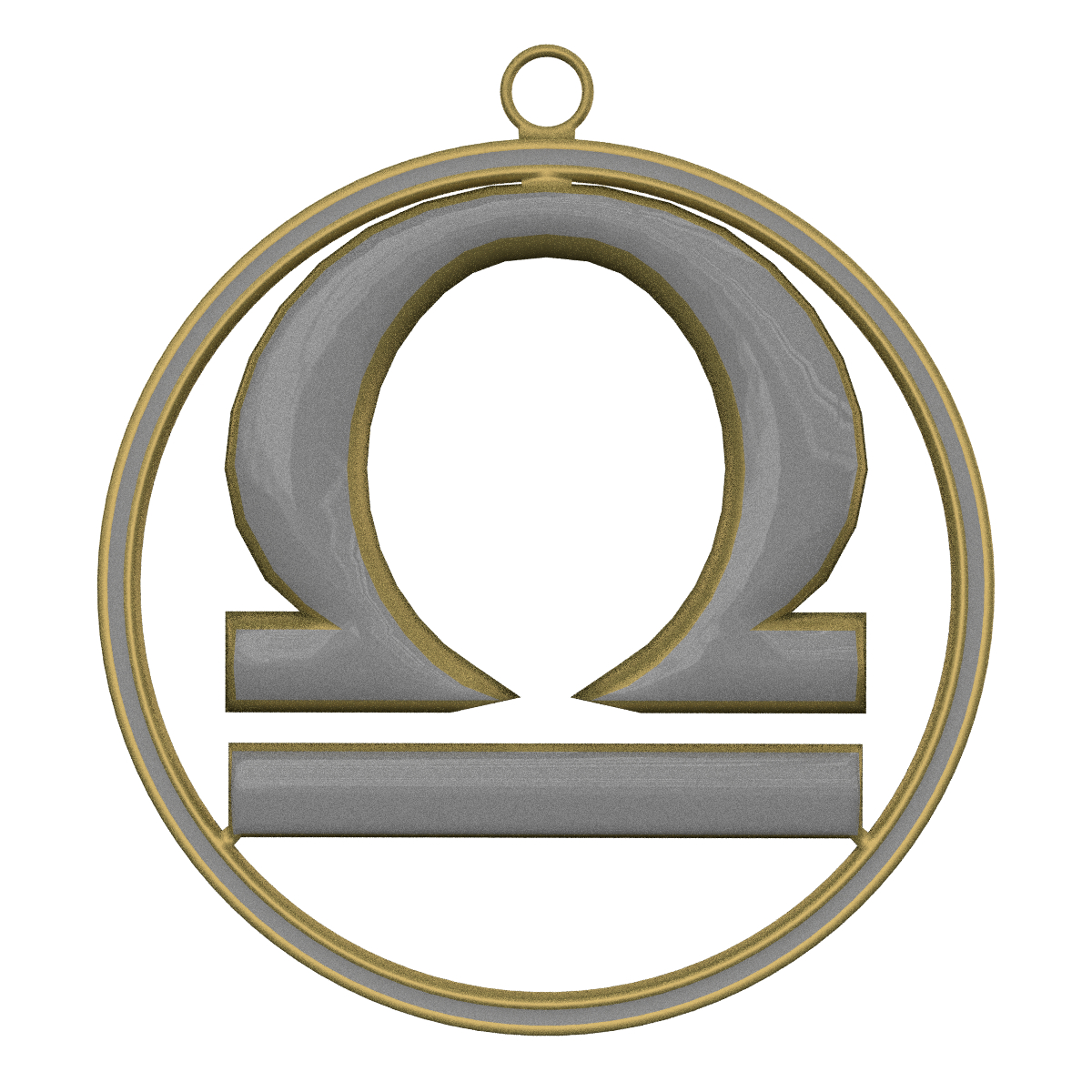 zodiac symbol libra 3d blend