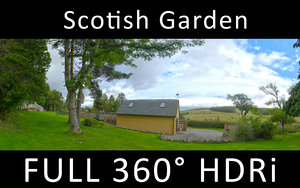 Garden 360 degree full HDRi