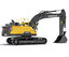 3d hydraulic excavator ec380el model