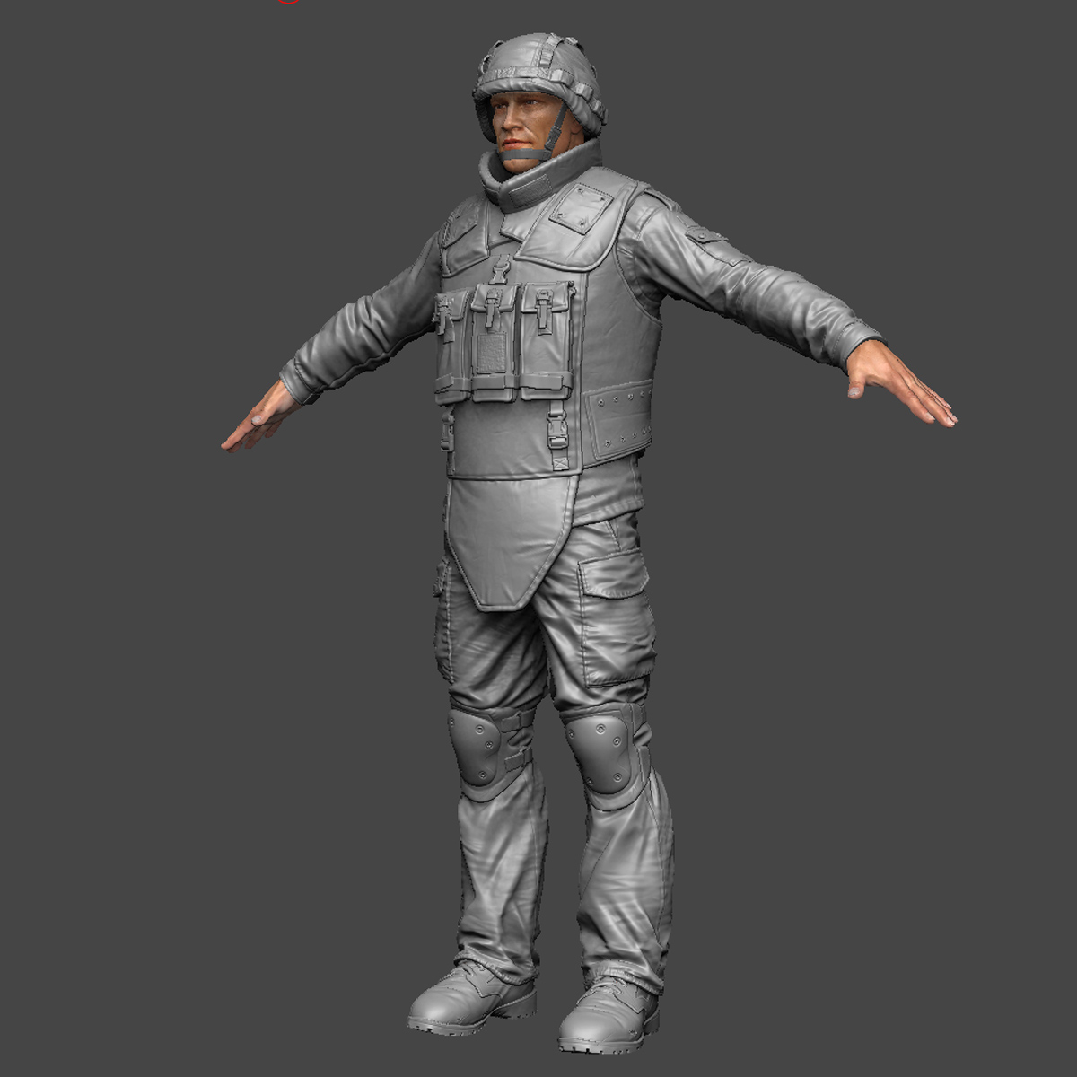 zbrush color soldier