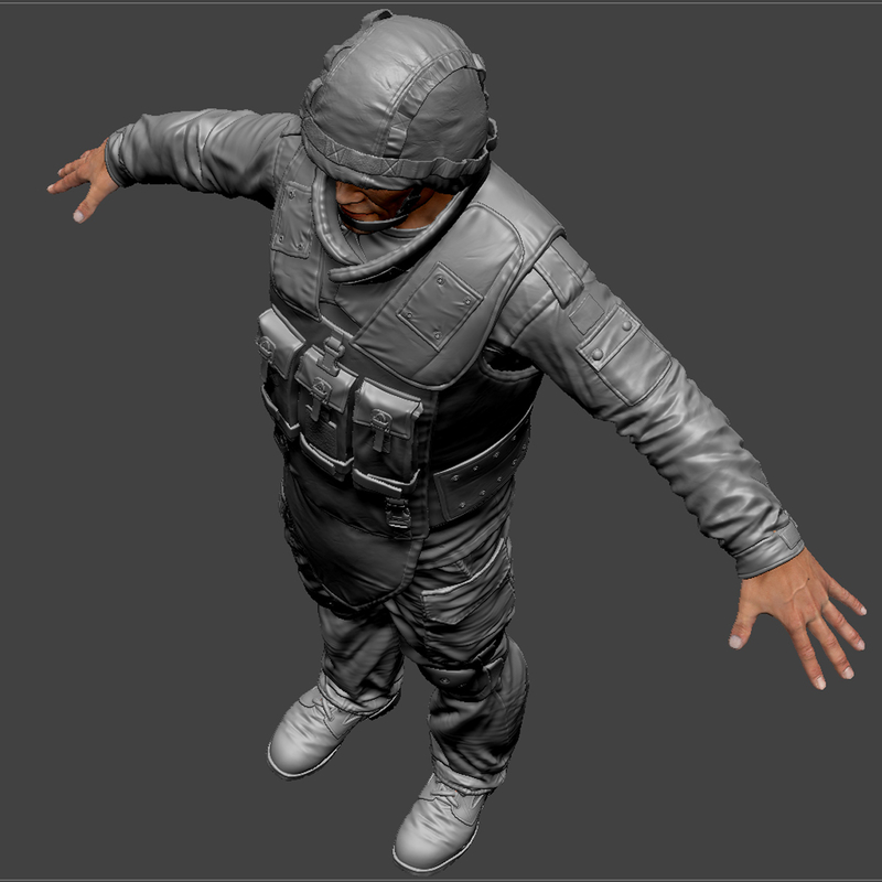 zbrush color soldier