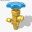 3d gas valve model