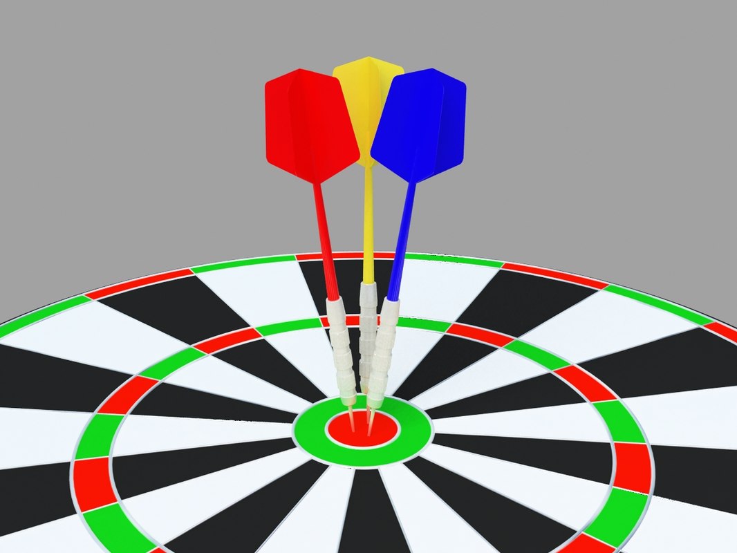 dartboard dart 3d model