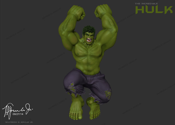 Incredible Hulk Mark Ruffalo 3d Model