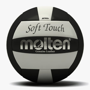 molten soft touch volleyball 3d model