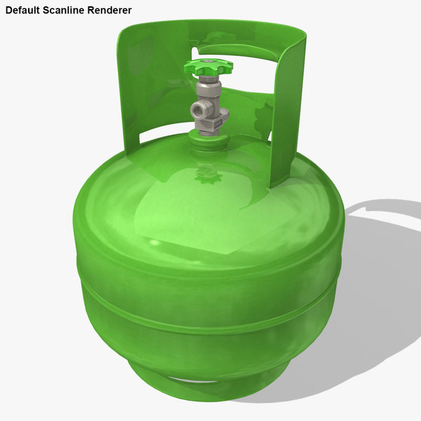 3d model gas cylinder 1