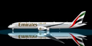 3d model emirates 787-9 dreamliner 787
