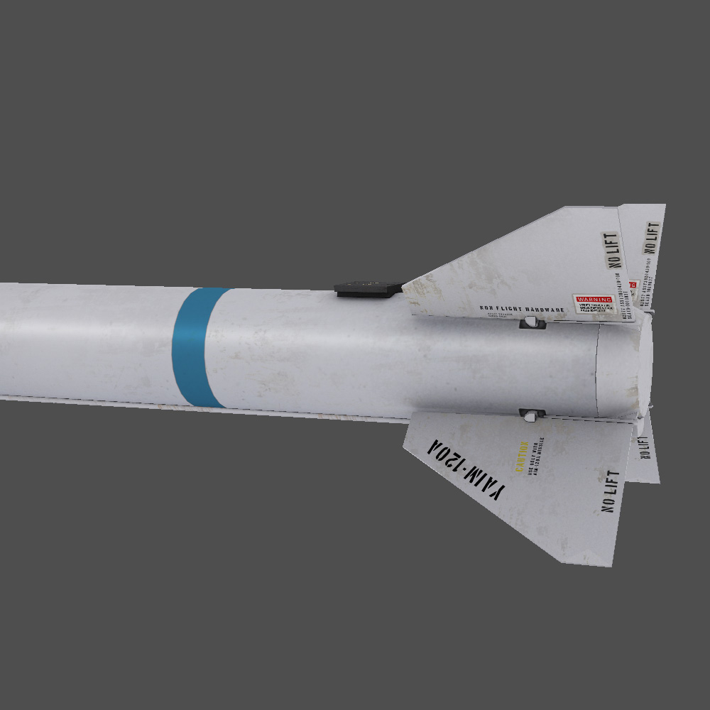 3ds Max Aim-120 Missile Amraam