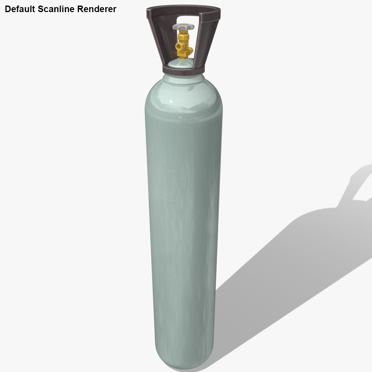 realistic gas cylinder 9 3d model
