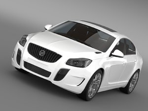 3d buick regal gs 2011-2013 model
