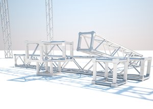 truss structure 3d 3dm