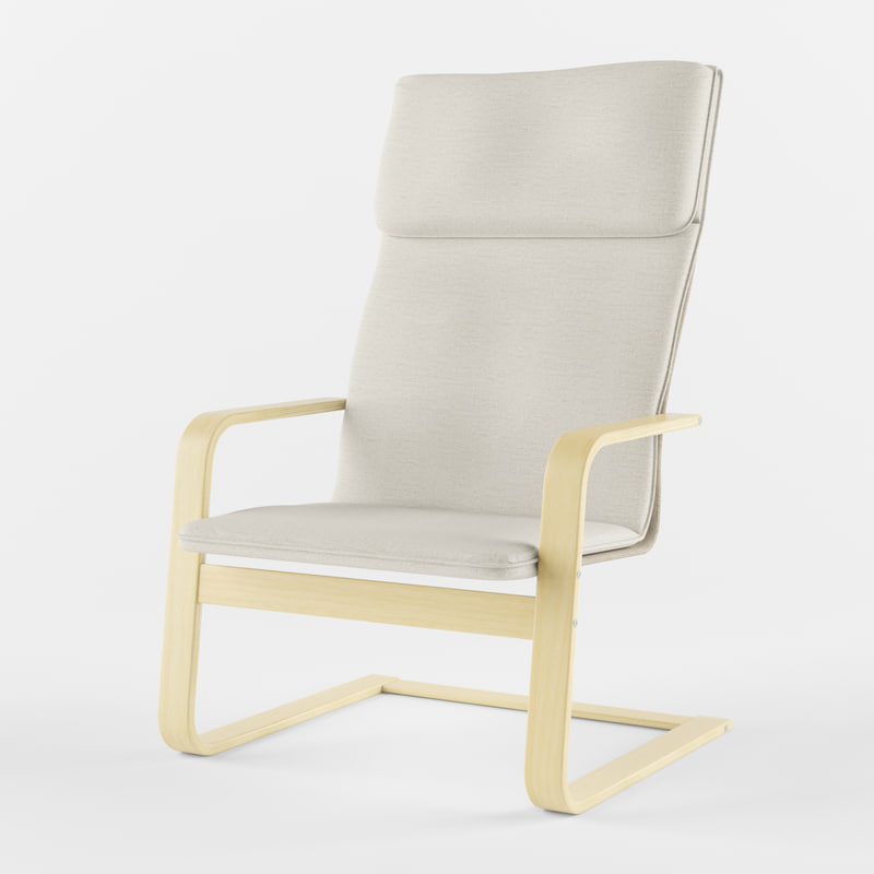 3d model ikea pello armchair