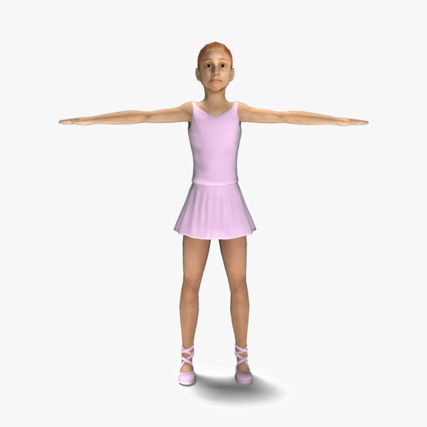 ballerina games 3d model