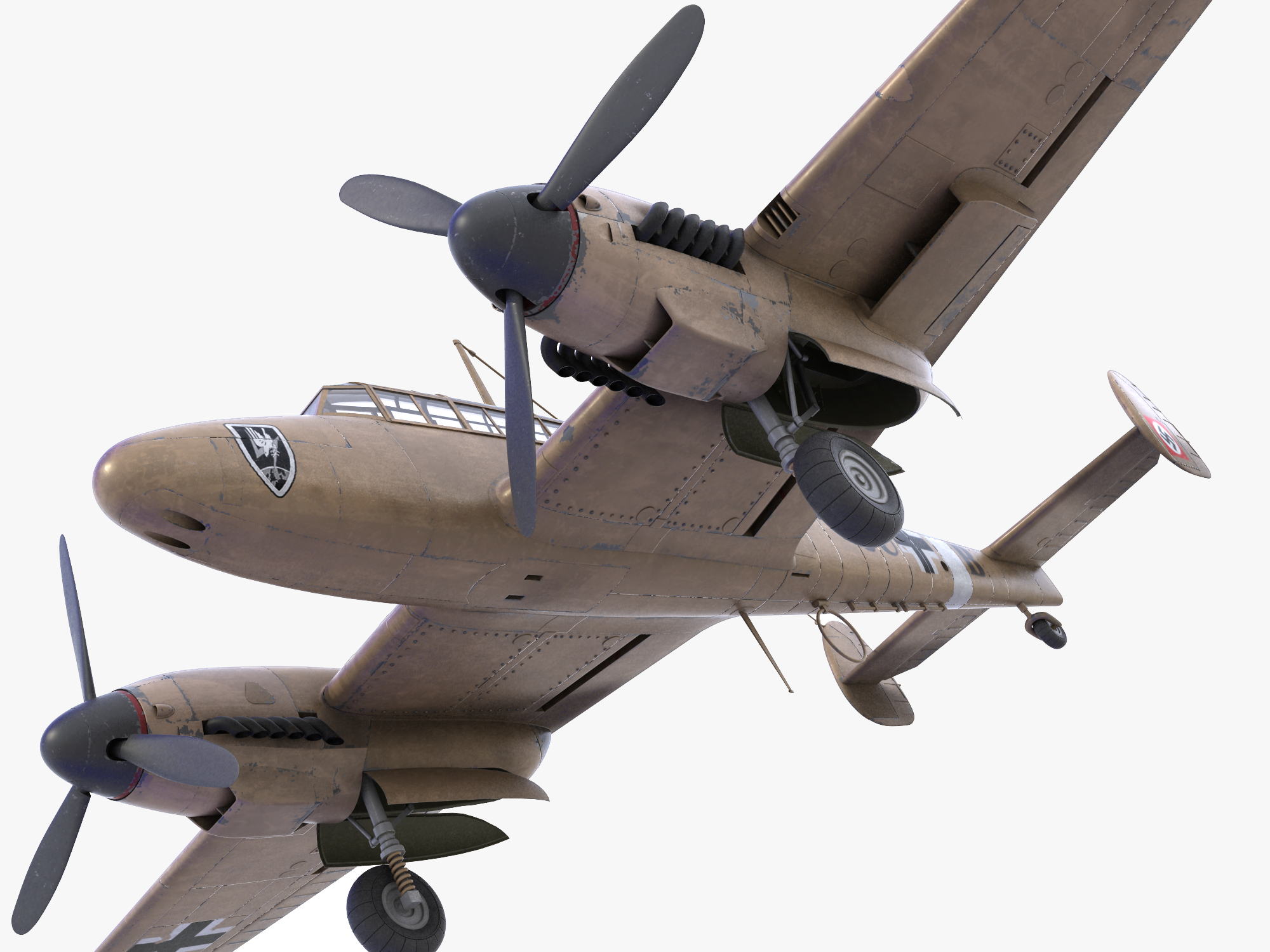 bf-110德国轰炸机3d模型