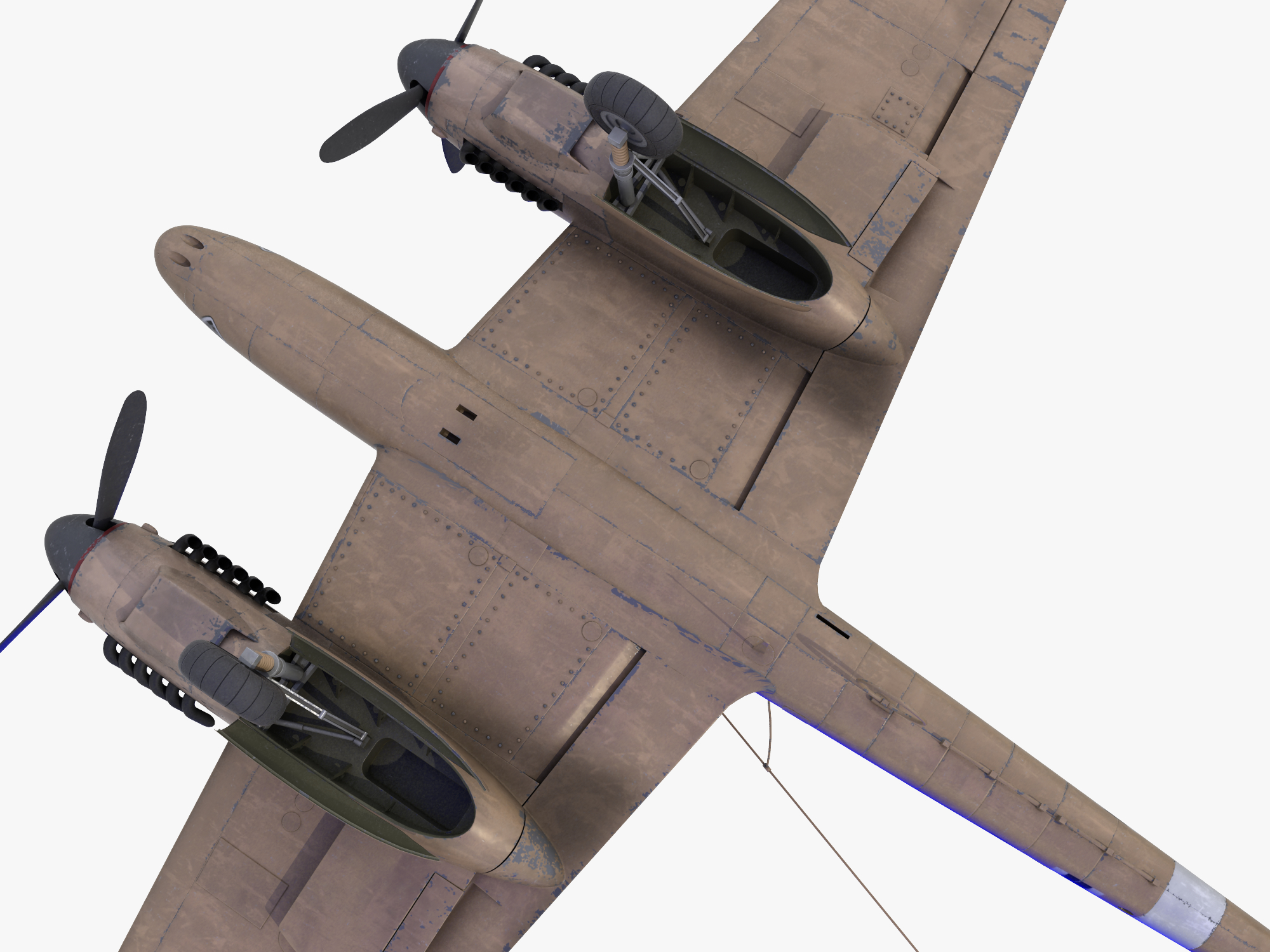bf-110德国轰炸机3d模型