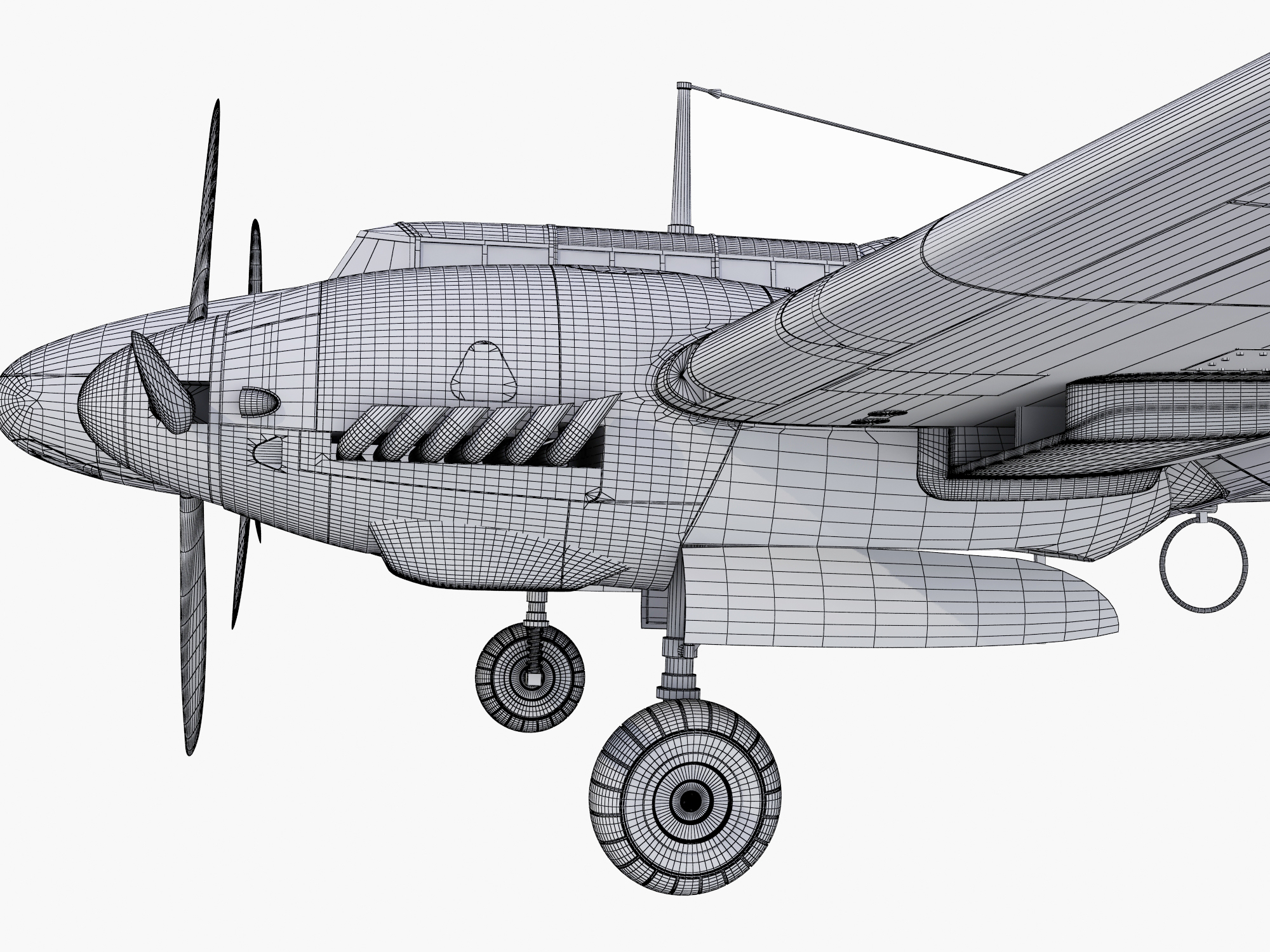 bf-110 german bomber 3ds