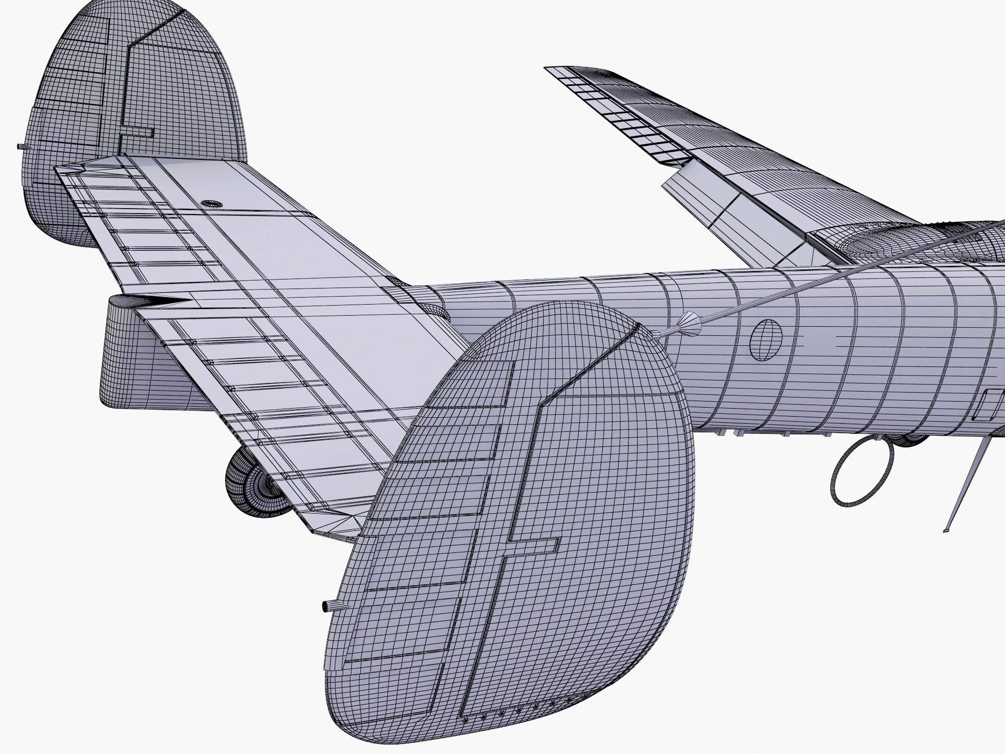 bf-110德國轟炸機3d模型