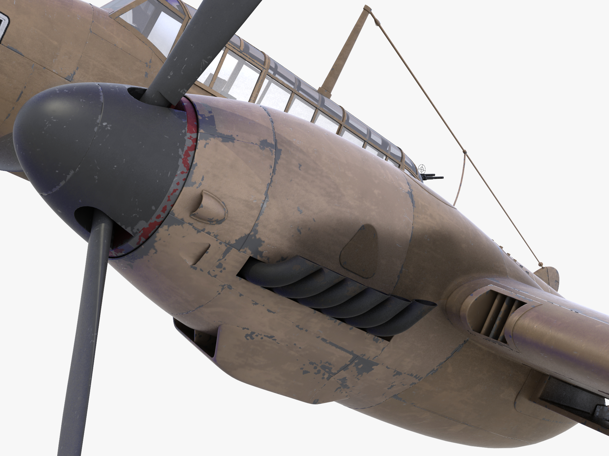 bf-110德國轟炸機3d模型