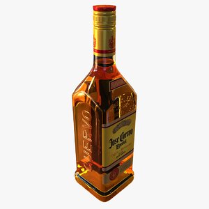 3d jose cuervo tequila bottle