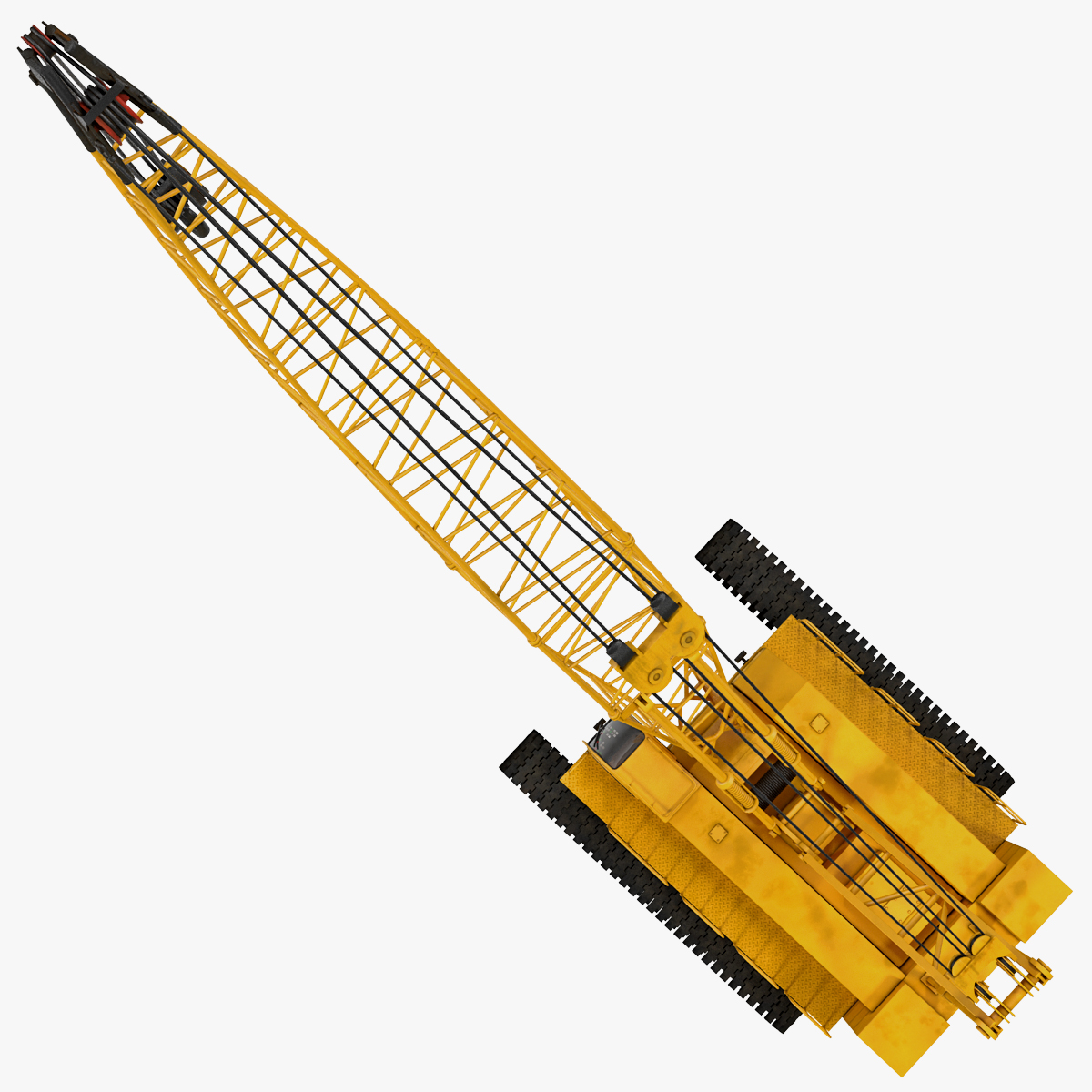 履带式起重机3d模型