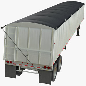 grain trailer 3d model