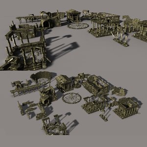 3ds max ancient city ruin
