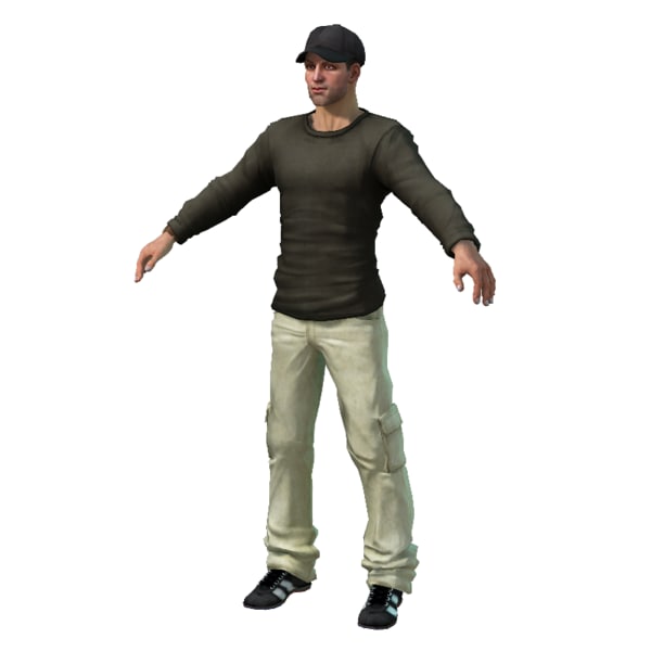 3d model male man