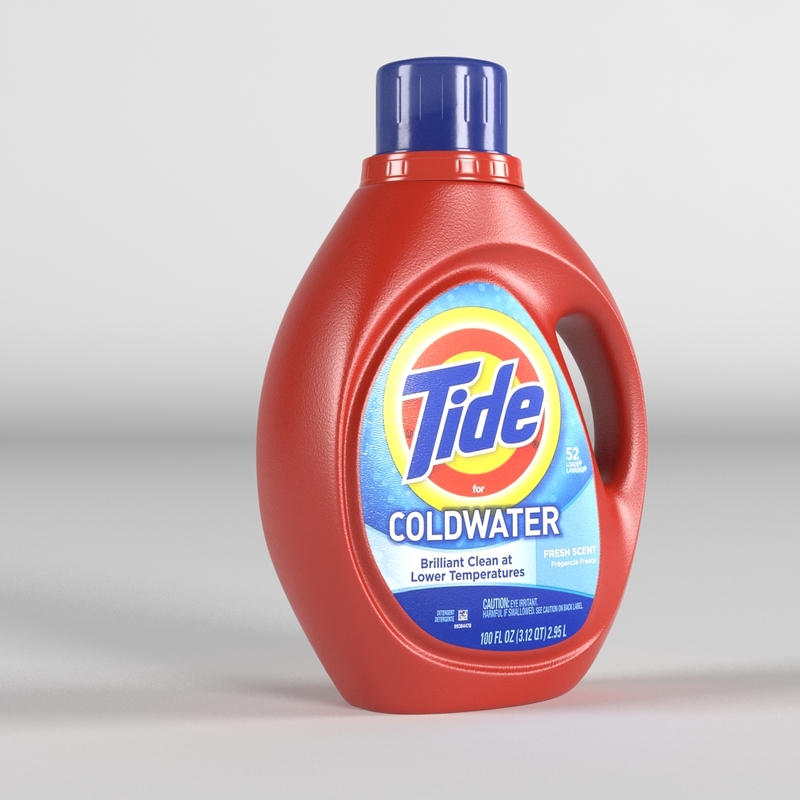 3d model tide detergent