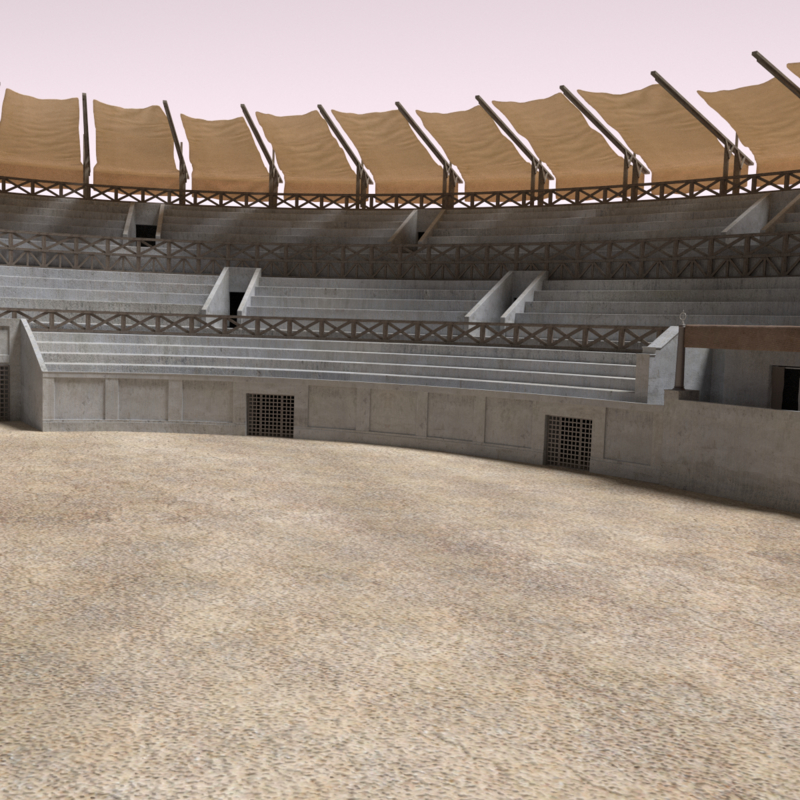 ancient gladiator arena 3d max