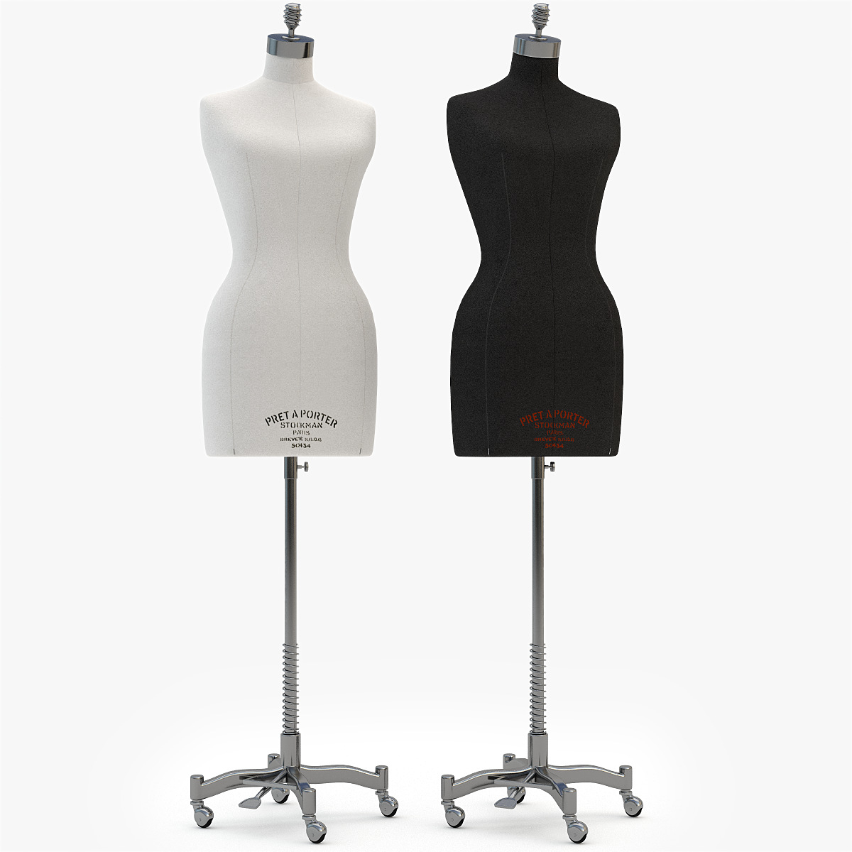 3d model of stockman mannequins