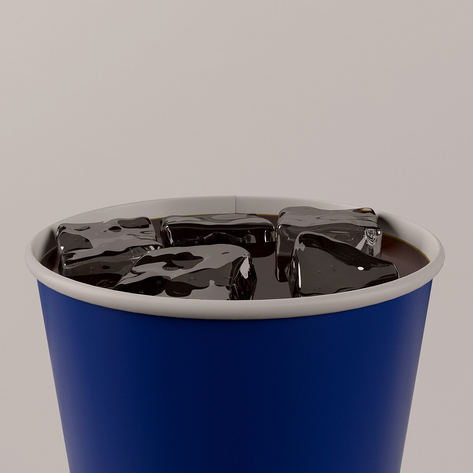3ds max paper cup ice