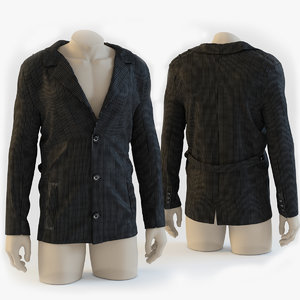 3d model corduroy jacket mannequin