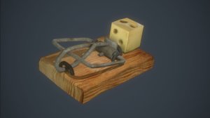 mousetrap add-on mouse 3d model