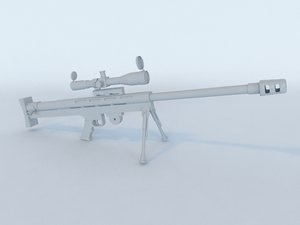 free lar grizzly sniper rifle 3d model