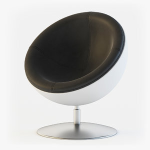 3d model design boule sphera chair