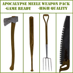3ds max apocalyptic meele pack axe