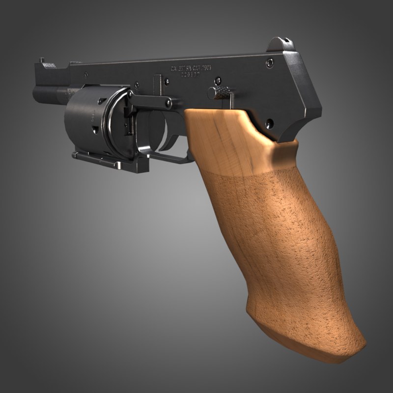 3d Model Mateba Mtr 8 Revolver