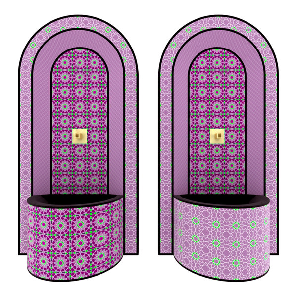 moroccan fountain 9 3d max